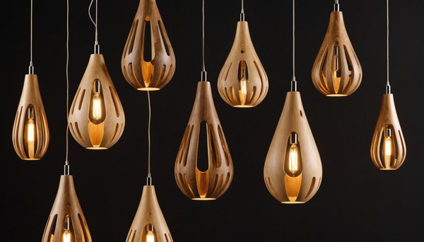 Pendentifs en bois : élégance naturelle au quotidien